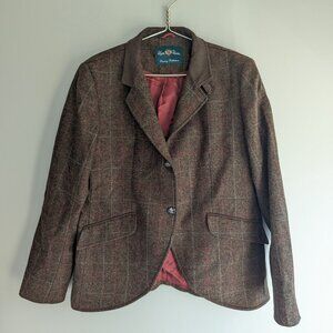Alan Paine Wool Tweed Short Blazer